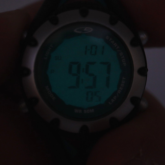 C9 Champion Sports Watch 32mm Blue Black Alarm Chronograph Timer w New Battery - Picture 7 of 12